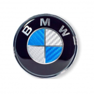 Emblema BMW, 74 mm karboninė imitacija